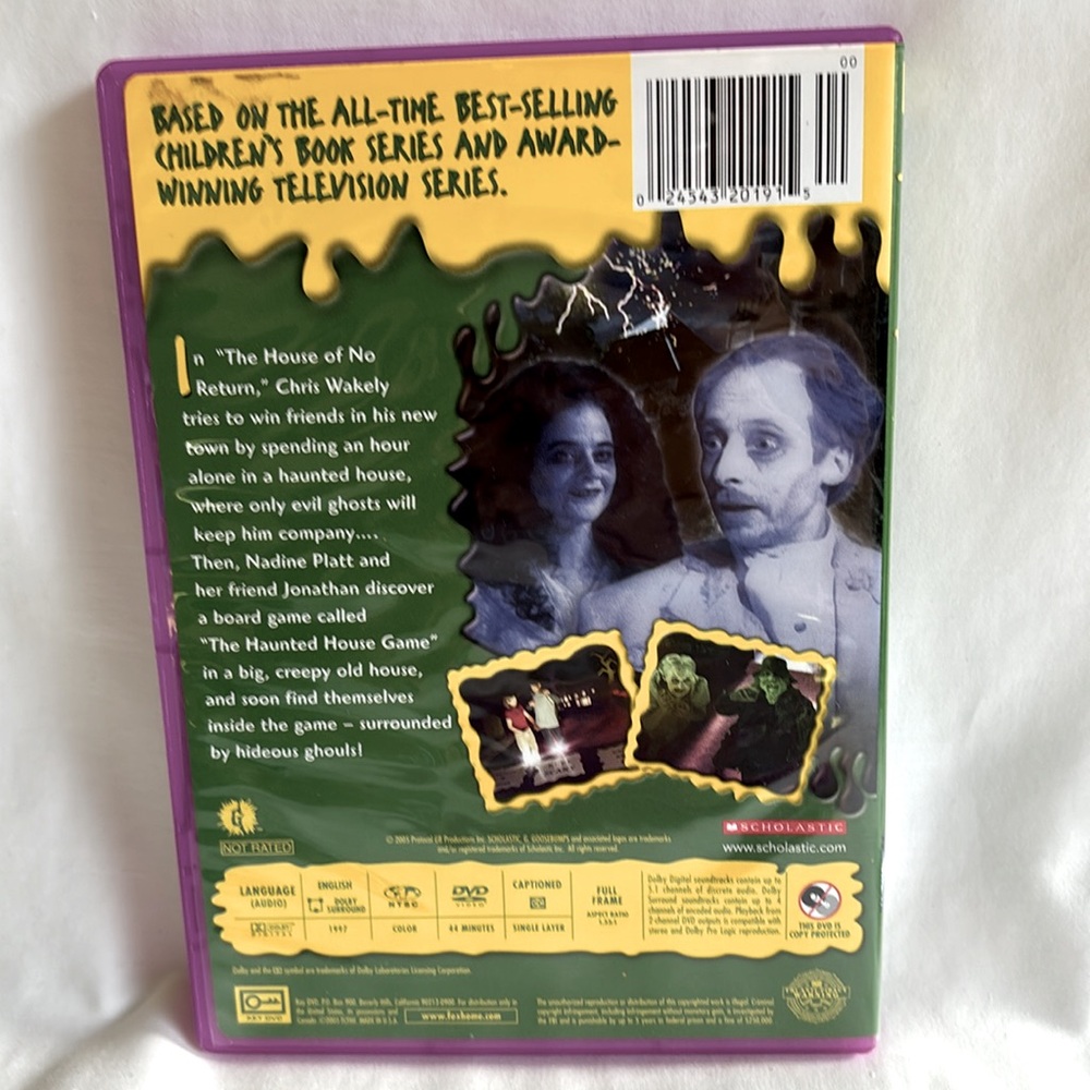 2PackGoosebumps DVDs -The Ghost Next Door & Scary House By R.L. Stine -Tested - Picture 4 of 7